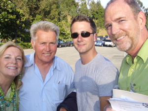 Tim and Judy and Nephew Nick with Martin Sheen